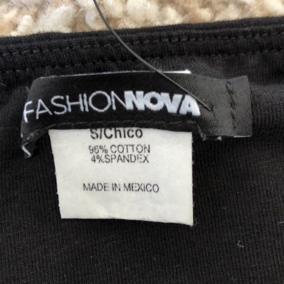 Fashion Nova NWT Black Basic Bandeau Crop Top Sz S - Picture 4 of 7